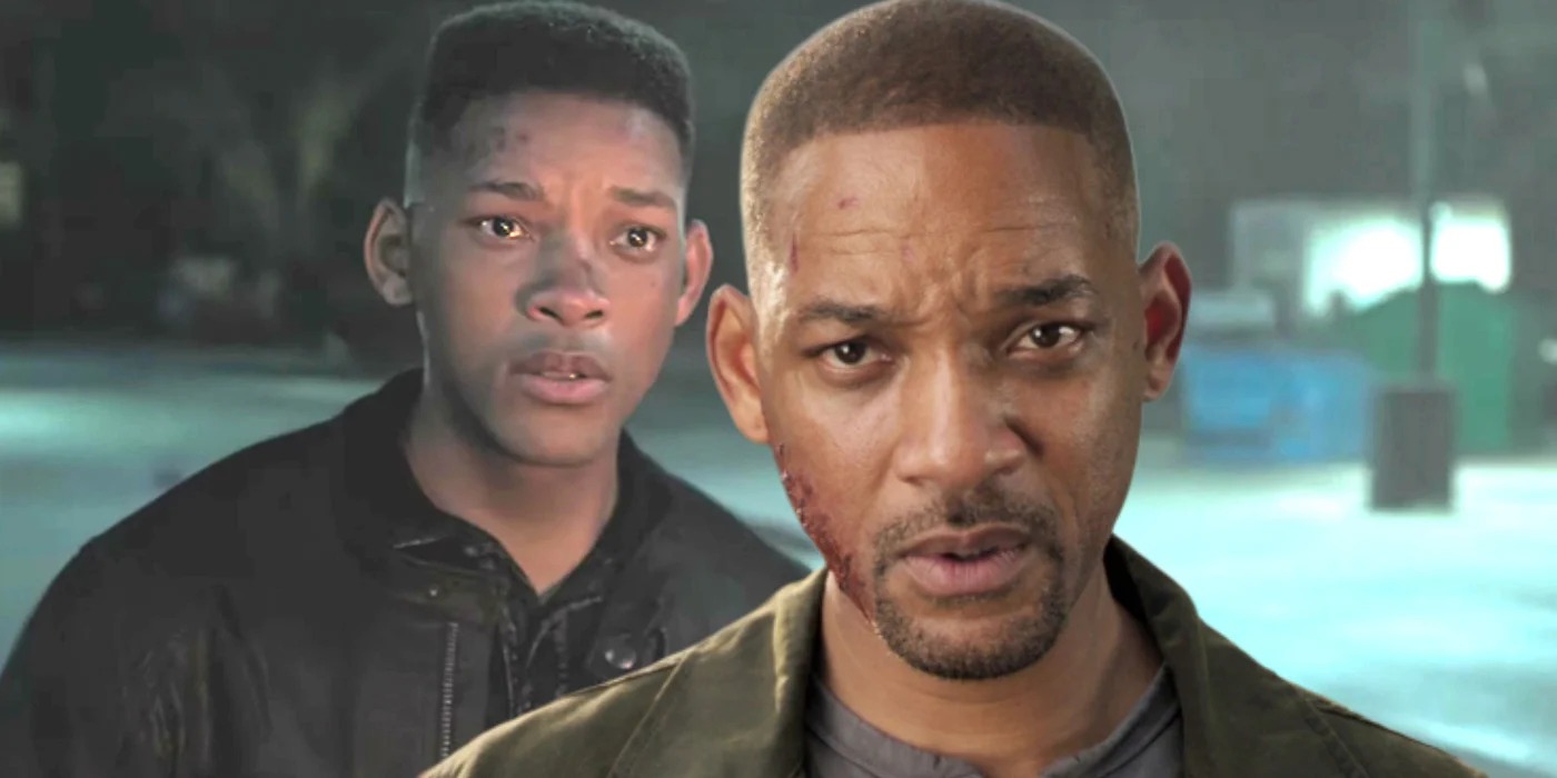 Young and old Will Smith in "Gemini Man"