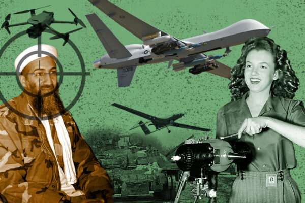 History of Drones Collage