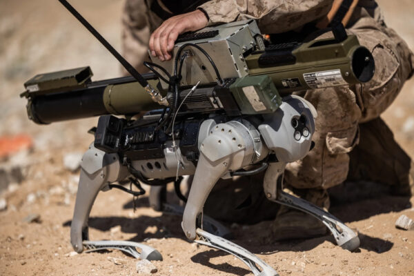 Photo: US Military Tests a Combat Robot Armed With a Grenade Launcher.
