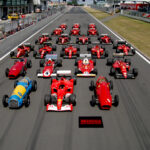 Photo: Some Scuderia Ferrari Formula One cars from between 1950 and 2002 Source: Wikipedia