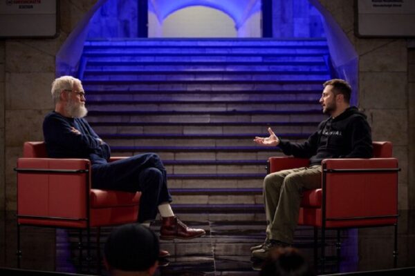 Photo: David Letterman's Interview with Volodymyr Zelensky Nominated for the 2023 Emmy Awards