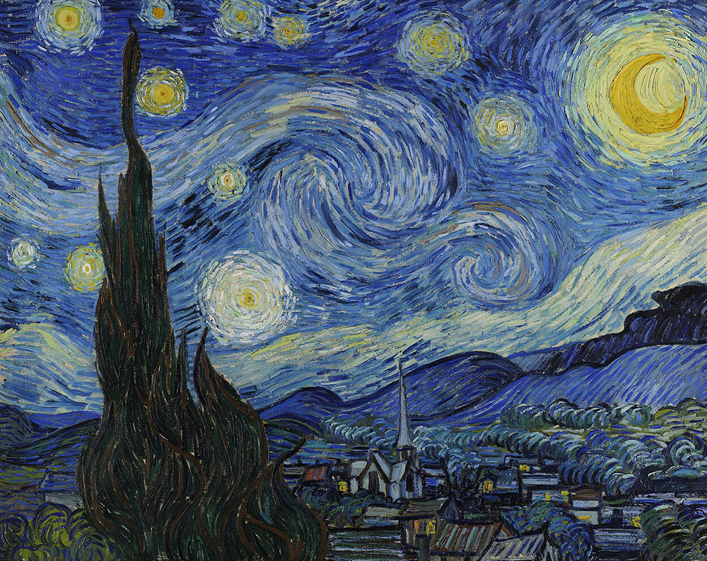 Photo: Midnight Blue in Van Gogh's "Starry Night"
