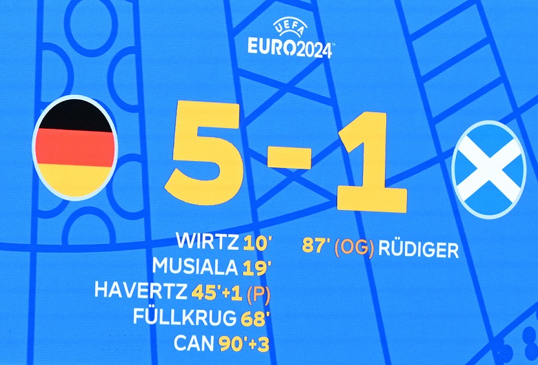 sensational start to euro 2024 football: germany crush scotland 5-1 in opening match