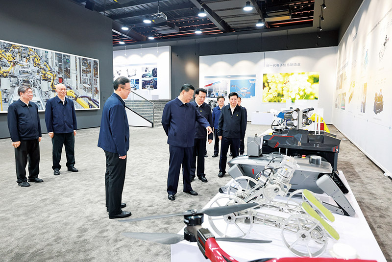 Reform Without Reforms: Xi Jinping (in center) demonstrates his vision of reforms, which involve improving party governance and ensuring China's "great rejuvenation."