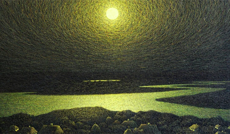 Moon Over the Dnipro by Ivan Marchuk