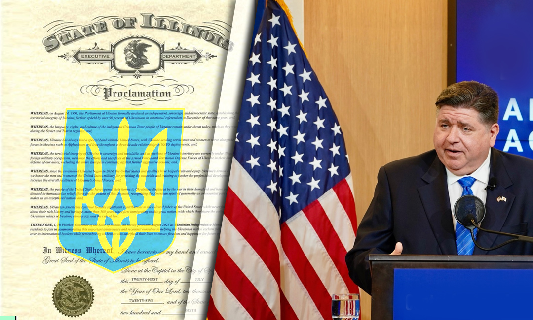 Illinois Governor Declares August 2025 as Ukrainian Independence Month